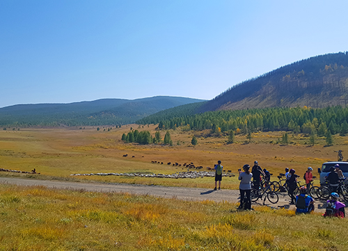 Cycling through Chinggis Khan's historical trail